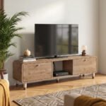 Βρες το Έπιπλο τηλεόρασης Doro Megapap χρώμα sepet oak 150x34x41εκ. σε μοναδική τιμή στο clickforshop.gr