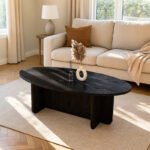 Βρες το Τραπεζάκι σαλονιού Ravey Megapap χρώμα sencron black 120x60x39