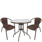 Βρες το Σετ Τραπεζαρία Κήπου ArteLibre EARTH Καφέ Rattan/Γυαλί/Μέταλλο Με 2 Πολυθρόνες 14990527 σε μοναδική τιμή στο clickforshop.gr