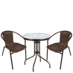 Βρες το Σετ Τραπεζαρία Κήπου ArteLibre EARTH Καφέ Rattan/Γυαλί/Μέταλλο Με 2 Πολυθρόνες 14990524 σε μοναδική τιμή στο clickforshop.gr