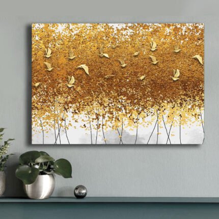 Βρες το Πίνακας σε καμβά "Golden Birds" Megapap ψηφιακής εκτύπωσης 100x70x3εκ. σε μοναδική τιμή στο clickforshop.gr