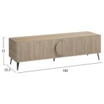 ΕΠΙΠΛΟ ΤΗΛΕΟΡΑΣΗΣ SAVORE HM18370.01 ΜΕΛΑΜΙΝΗ SONAMA 180Χ35.5Χ51Υεκ. - Image 2