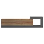 ΕΠΙΠΛΟ ΤΗΛΕΟΡΑΣΗΣ ΤΟΙΧΟΥ ESSENZA HM18372.13 ΜΕΛΑΜΙΝΗ OAK/ΓΚΡΙ 150x29.6x38.6Υεκ. - Image 3