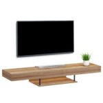 Αγόρασε ΕΠΙΠΛΟ ΤΗΛΕΟΡΑΣΗΣ ΤΟΙΧΟΥ ME LED SAVOR HM18381.01 ΜΕΛΑΜΙΝΗ ΣΕ OAK 150x29