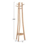 ΚΑΛΟΓΕΡΟΣ ΜΕ 3 ΚΟΛΩΝΕΣ TRIDEM HM4881 ΞΥΛΟ TEAK ΣΕ ΦΥΣΙΚΟ 52x52x200Υεκ. - Image 2
