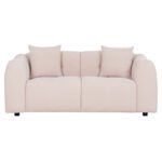 ΚΑΝΑΠΕΣ 2-ΘΕΣΙΟΣ JUNOA HM3334.02 ΕΚΡΟΥ ΥΦΑΣΜΑ 172x89x85Υεκ - Image 3