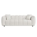 ΚΑΝΑΠΕΣ 3-ΘΕΣΙΟΣ LYKKE HM3323.02 ΕΚΡΟΥ ΥΦΑΣΜΑ 229x89x70Υεκ - Image 3