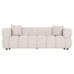 ΚΑΝΑΠΕΣ 3-ΘΕΣΙΟΣ NORIKA HM3331.02 ΕΚΡΟΥ ΥΦΑΣΜΑ 220x88x85Υεκ. - Image 3