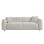 ΚΑΝΑΠΕΣ 3-ΘΕΣΙΟΣ JUNOA HM3333.02 ΕΚΡΟΥ ΥΦΑΣΜΑ 228x89x74Υεκ - Image 3