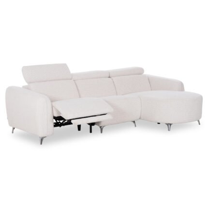 Αγόρασε ΚΑΝΑΠΕΣ ΔΕΞΙΑ ΓΩΝΙΑ 3Θ ΜΕ RECLINE VALENTE HM3317.02R ΜΠΕΖ ΥΦΑΣΜΑ 275x160x104Yεκ σε μοναδική τιμή στο clickforshop.gr