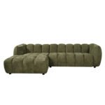 ΚΑΝΑΠΕΣ ΓΩΝΙΑ (ΑΡΙΣΤΕΡΗ) LYKKE HM3326.03L ΠΡΑΣΙΝΟ ΥΦΑΣΜΑ 280x83-160(η γωνία)x80Υεκ - Image 3