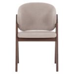ΚΑΡΕΚΛΑ HANA HM9746.11 RUBBERWOOD ΣΕ ΚΑΡΥΔΙ ΧΡΩΜΑ-ΜΠΕΖ ΥΦΑΣΜΑ 55,5x60x85Yεκ. - Image 3