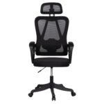 ΚΑΡΕΚΛΑ ΓΡΑΦΕΙΟΥ FRANTIC HM1224.01 ΜΑΥΡO MESH & ΠΟΛΥΠΡΟΠΥΛΕΝΙΟ 60x66x130Υεκ - Image 3