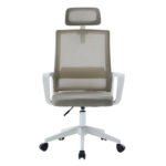 ΚΑΡΕΚΛΑ ΓΡΑΦΕΙΟΥ VELOCITY HM1229.02 ΛΕΥΚΟ PP--ΑΝΟΙΧΤΟ ΓΚΡΙ MESH 60x62x123Υεκ - Image 3