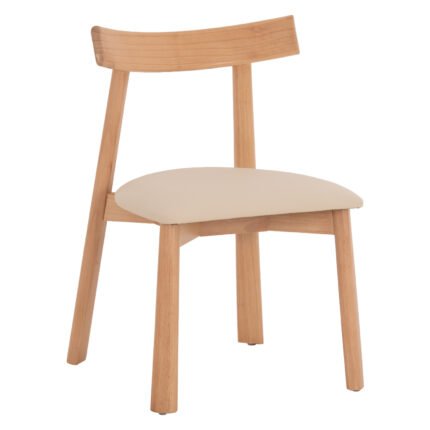 Αγόρασε KΑΡΕΚΛΑ ΤΡΑΠΕΖΑΡΙΑΣ OSORIO HM18335.11 RUBBERWOOD ΦΥΣΙΚΟ-ΕΚΡΟΥ PU 51x55x74Υεκ σε μοναδική τιμή στο clickforshop.gr