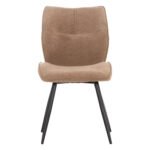 ΚΑΡΕΚΛΑ ΤΡΑΠΕΖΑΡΙΑΣ GAFF HM18425.03 TAUPE ΥΦΑΣΜΑ-ΜΕΤΑΛ.ΜΑΥΡΑ ΠΟΔΙΑ 49x63x90Υεκ - Image 3
