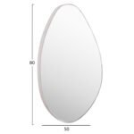ΚΑΘΡΕΠΤΗΣ ΤΟΙΧΟΥ DROP HM4488.12 ΜΕ ΠΛΑΙΣΙΟ MDF ΣΕ ΛΕΥΚΟ 50x80Υεκ. - Image 2