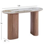 ΚΟΝΣΟΛΑ MARBLEX HM18446 ΚΕΡΑΜΙΚΟ TOP PANDORA--MDF ΠΟΔΙΑ 120x40x76Υεκ - Image 2