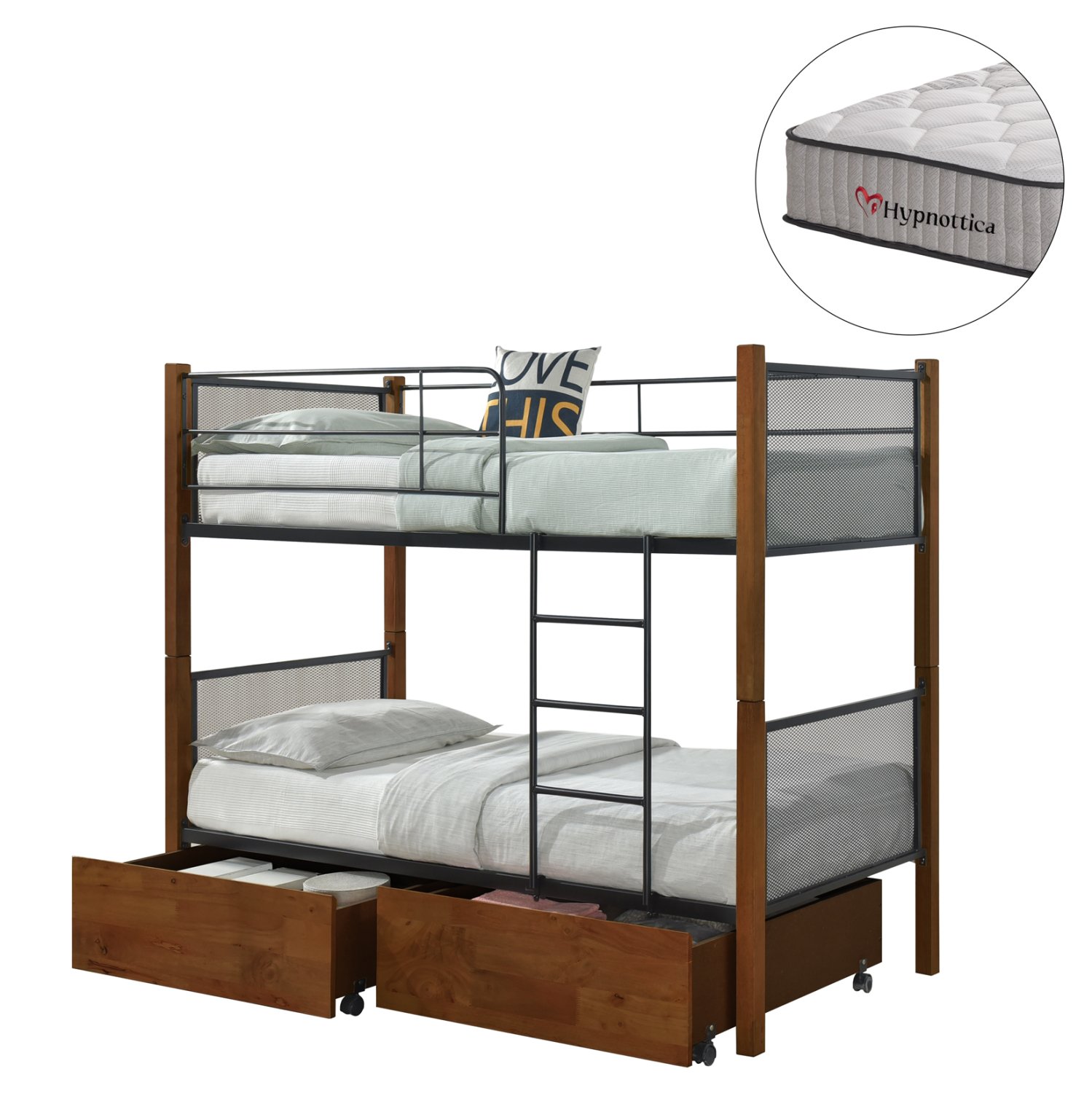 ΚΟΥΚΕΤΑ ΜΕ 2 ΣΥΡΤΑΡΙΑ & 2 ΣΤΡΩΜΑΤΑ 90X190εκ RAYVEN HM10749.05 ΞΥΛΟ ΚΑΡΥΔΙ ΚΑΙ ΜΕΤΑΛΛΟ Αγόρασε ΚΟΥΚΕΤΑ ΜΕ 2 ΣΥΡΤΑΡΙΑ & 2 ΣΤΡΩΜΑΤΑ 90X190εκ RAYVEN HM10749.05 ΞΥΛΟ ΚΑΡΥΔΙ ΚΑΙ ΜΕΤΑΛΛΟ σε μοναδική τιμή στο clickforshop.gr