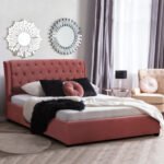 ΚΡΕΒΑΤΙ ΔΙΠΛΟ ΜΕ ΣΤΡΩΜΑ ODALYS HM10748.12 ΣΑΠΙΟ ΜΗΛΟ ΒΕΛΟΥΔΟ--ΣΤΡΩΜΑ 150x200εκ - Image 2