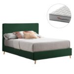 Αγόρασε ΚΡΕΒΑΤΙ ΔΙΠΛΟ ΜΕ ΣΤΡΩΜΑ INDRA HM10769.04 ΒΕΛΟΥΔΟ ΚΥΠΑΡΙΣΣΙ--ΓΙΑ ΣΤΡΩΜΑ 160x200εκ σε μοναδική τιμή στο clickforshop.gr