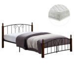 Αγόρασε ΚΡΕΒΑΤΙ ΔΙΠΛΟ & ΣΤΡΩΜΑ SUZIE HM10740 ΜΕΤΑΛΛΟ & ΞΥΛΟ ΣΕ ΚΑΡΥΔΙ--ΣΤΡΩΜΑ 150x200εκ σε μοναδική τιμή στο clickforshop.gr