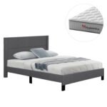 Αγόρασε ΚΡΕΒΑΤΙ ΔΙΠΛΟ & ΣΤΡΩΜΑ TRILLOP HM10763.01 ΓΚΡΙ ΥΦΑΣΜΑ--ΓΙΑ 160x200εκ σε μοναδική τιμή στο clickforshop.gr
