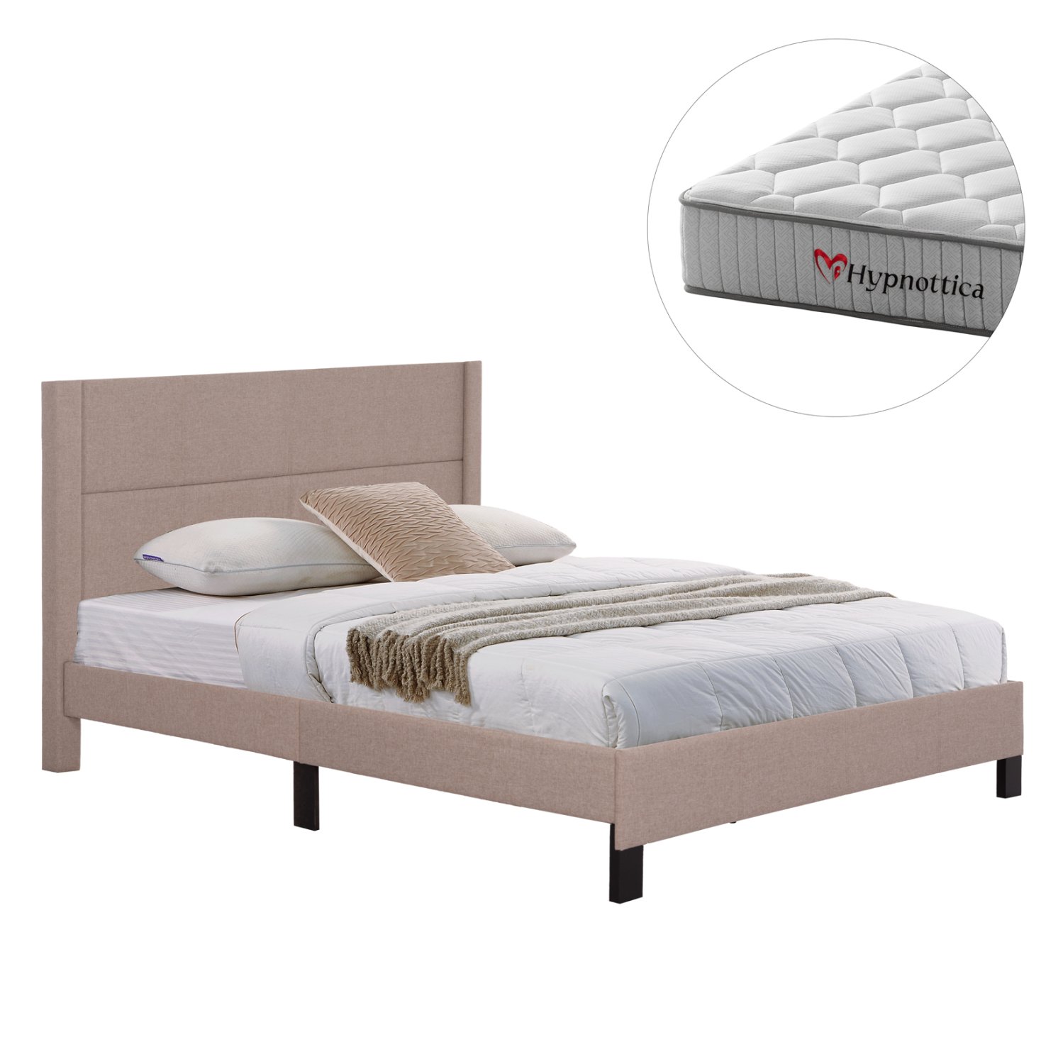 ΚΡΕΒΑΤΙ ΔΙΠΛΟ & ΣΤΡΩΜΑ TRILLOP HM10763.03 ΜΠΕΖ ΥΦΑΣΜΑ--ΓΙΑ 160x200εκ Αγόρασε ΚΡΕΒΑΤΙ ΔΙΠΛΟ & ΣΤΡΩΜΑ TRILLOP HM10763.03 ΜΠΕΖ ΥΦΑΣΜΑ--ΓΙΑ 160x200εκ σε μοναδική τιμή στο clickforshop.gr