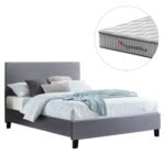 Αγόρασε ΚΡΕΒΑΤΙ ΜΕ ΣΤΡΩΜΑ BECCA HM10760.02 ΓΚΡΙ ΥΦΑΣΜΑ--ΓΙΑ 150x200εκ σε μοναδική τιμή στο clickforshop.gr