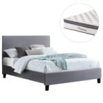 Αγόρασε ΚΡΕΒΑΤΙ ΜΕ ΣΤΡΩΜΑ BECCA HM10803.11 ΓΚΡΙ ΥΦΑΣΜΑ--ΓΙΑ 150x200εκ σε μοναδική τιμή στο clickforshop.gr