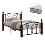 Αγόρασε ΚΡΕΒΑΤΙ & ΣΤΡΩΜΑ SUZIE HM10754.01 ΜΕΤΑΛΛΟ & RUBBERWOOD ΚΑΡΥΔΙ--ΣΤΡΩΜΑ 90Χ190εκ σε μοναδική τιμή στο clickforshop.gr