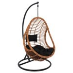Αγόρασε ΚΡΕΜΑΣΤΗ ΠΟΛΥΘΡΟΝΑ ΦΩΛΙΑ CALLIE HM5541.04 ΜΕ ΜΠΕΖ WICKER & ΜΑΥΡΑ ΜΑΞΙΛΑΡΙΑ Φ105Χ195Υ εκ. σε μοναδική τιμή στο clickforshop.gr