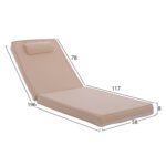 ΜΑΞΙΛΑΡΙ ΞΑΠΛΩΣΤΡΑΣ POLYESTER CHIOS ΜΠΕΖ HM11236.01P 196(117+1+78)x58x9εκ. - Image 2