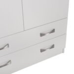 ΝΤΟΥΛΑΠΑ 3ΦΥΛΛΗ ΜΕ ΠΑΤΑΡΙ CARLY HM10891.05 ΜΕΛΑΜΙΝΗ ΣΕ ΛΕΥΚΟ 150X55Χ240Υεκ. - Image 3