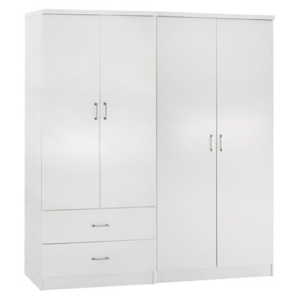 Αγόρασε ΝΤΟΥΛΑΠΑ 4-ΦΥΛΛΗ ΜΕ 2 ΣΥΡΤΑΡΙΑ JENNA HM11351.05 ΜΕΛΑΜΙΝΗ ΣΕ ΛΕΥΚΟ 160x43x181Υ σε μοναδική τιμή στο clickforshop.gr