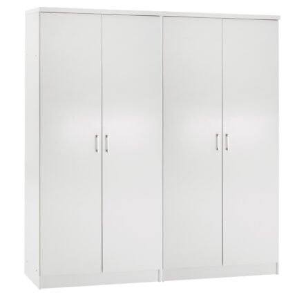 Αγόρασε ΣΕΤ 2 ΝΤΟΥΛΑΠΕΣ 2ΦΥΛΛΕΣ JENNA HM11350.05 ΜΕΛΑΜΙΝΗ ΣΕ ΛΕΥΚΟ 160x43x181Υεκ σε μοναδική τιμή στο clickforshop.gr
