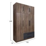 ΣΕΤ ΚΡΕΒΑΤΟΚΑΜΑΡΑΣ 5ΤΜΧ CARYS HM10888.11 ΜΕΛΑΜΙΝΗ ΣΕ ΚΑΡΥΔΙ - Image 2