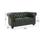ΣΕΤ ΣΑΛΟΝΙ 3ΤΜΧ MOBAR HM10912.08 PU ΔΕΡΜΑ Τ.CHESTERFIELD ΚΥΠΑΡΙΣΣΙ - Image 3
