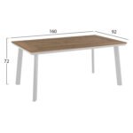 ΣΕΤ ΤΡΑΠΕΖΑΡΙΑΣ 5ΤΜΧ TABER HM10824.01 ΑΛΟΥΜΙΝΙΟ ΛΕΥΚΟ--POLYWOOD--P.E.ΣΧΟΙΝΙ ΜΠΕΖ - Image 2
