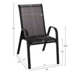ΣΕΤ ΤΡΑΠΕΖΑΡΙΑΣ 5ΤΜΧ ADAM HM10896.03 ΤΡΑΠΕΖΙ 120x70εκ & 4 ΠΟΛΥΘΡΟΝΕΣ--ΜΑΥΡΟ - Image 3
