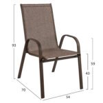 ΣΕΤ ΤΡΑΠΕΖΑΡΙΑΣ 5ΤΜΧ ADAM HM10897.02 ΤΡΑΠΕΖΙ 110x60εκ & 4 ΠΟΛΥΘΡΟΝΕΣ--ΚΑΦΕ - Image 3