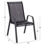 ΣΕΤ ΤΡΑΠΕΖΑΡΙΑΣ 5ΤΜΧ ADAM HM10897.03 ΤΡΑΠΕΖΙ 110x60εκ & 4 ΠΟΛΥΘΡΟΝΕΣ--ΜΑΥΡΟ - Image 3