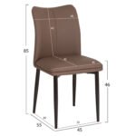 ΣΕΤ ΤΡΑΠΕΖΑΡΙΑΣ 7ΤΜΧ MINAO HM21362 ΚΕΡΑΜΙΚΟ TOP/MDF ΠΟΔΙΑ--PU ΚΑΦΕ/ΜΕΤΑΛ.ΠΟΔΙΑ - Image 2