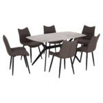 Αγόρασε ΣΕΤ ΤΡΑΠΕΖΑΡΙΑΣ 7ΤΜΧ AIKA HM21364 ΚΕΡΑΜΙΚΟ TOP/ΜΕΤΑΛ. ΠΟΔΙΑ--PU ΓΚΡΙ/ΜΕΤΑΛ.ΠΟΔΙΑ σε μοναδική τιμή στο clickforshop.gr