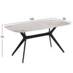 ΣΕΤ ΤΡΑΠΕΖΑΡΙΑΣ 7ΤΜΧ AIKA HM21364 ΚΕΡΑΜΙΚΟ TOP/ΜΕΤΑΛ. ΠΟΔΙΑ--PU ΓΚΡΙ/ΜΕΤΑΛ.ΠΟΔΙΑ - Image 3