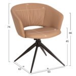 ΣΕΤ ΤΡΑΠΕΖΑΡΙΑΣ 7ΤΜΧ HANAE HM21365 ΚΕΡΑΜΙΚΟ TOP/ΜΕΤΑΛ. ΠΟΔΙΑ--PU ΜΟΚΑ/ΜΕΤΑΛ.ΠΟΔΙΑ - Image 2
