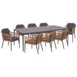 ΣΕΤ ΤΡΑΠΕΖΑΡΙΑΣ 9ΤΜΧ STAD HM10865.01 ΓΚΡΙ ΑΛΟΥΜΙΝΙΟ-SINTERED STONE TOP-OLEFIN - Image 2