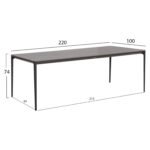 ΣΕΤ ΤΡΑΠΕΖΑΡΙΑΣ 9ΤΜΧ STAD HM10865.01 ΓΚΡΙ ΑΛΟΥΜΙΝΙΟ-SINTERED STONE TOP-OLEFIN - Image 3