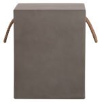 ΣΚΑΜΠΟ ΤΕΤΡΑΓΩΝΟ FIBER CEMENT ΜΕ ΧΕΡΟΥΛΙΑ ZAK HM6581.01 ΣΕ ΓΚΡΙ 36x36x45.5Υεκ - Image 3