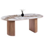 Αγόρασε ΤΡΑΠΕΖΙ ΟΒΑΛ MARBLEX HM18428 ΚΕΡΑΜΙΚΟ TOP ΣΕ PANDORA--MDF ΠΟΔΙΑ 210x100x77Υεκ σε μοναδική τιμή στο clickforshop.gr
